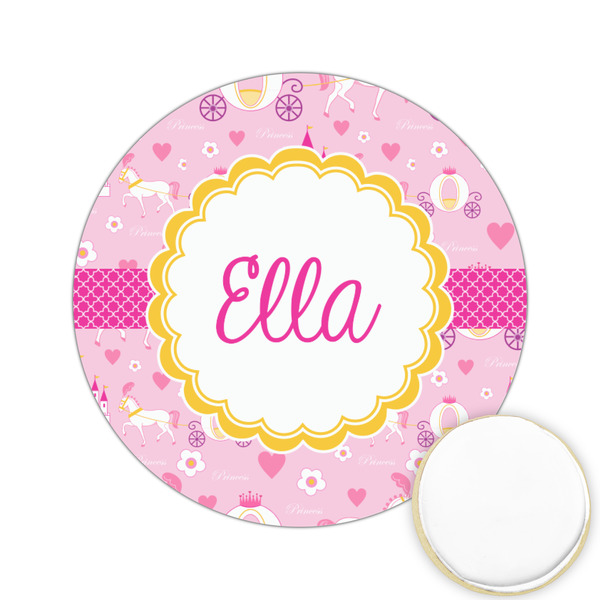 Custom Princess Carriage Printed Cookie Topper - 2.15" (Personalized)