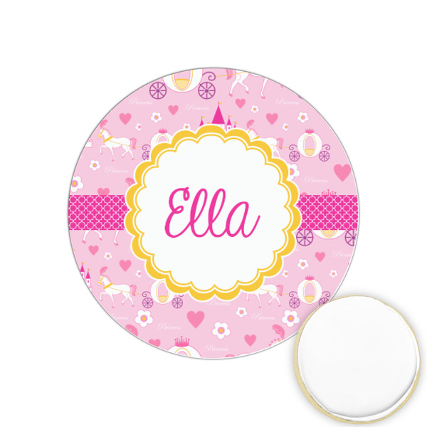 Custom Princess Carriage Printed Cookie Topper - 1.25" (Personalized)