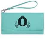 Princess Carriage Ladies Leatherette Wallet - Laser Engraved- Teal