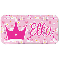 Princess Carriage Mini/Bicycle License Plate (2 Holes) (Personalized)