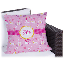 Princess Carriage Outdoor Pillow - 18" (Personalized)