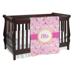 Princess Carriage Baby Blanket (Single Sided) (Personalized)
