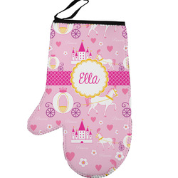 Princess Carriage Left Oven Mitt (Personalized)