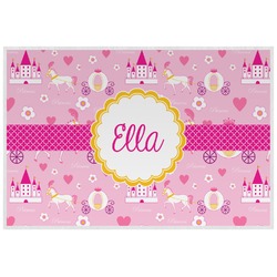 Princess Carriage Laminated Placemat w/ Name or Text