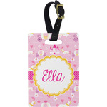 Princess Carriage Plastic Luggage Tag - Rectangular w/ Name or Text