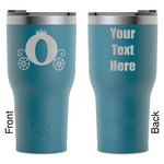 Princess Carriage RTIC Tumbler - Dark Teal - Laser Engraved - Double-Sided (Personalized)