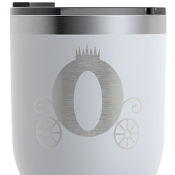 Princess Carriage RTIC Tumbler - White - Engraved Front & Back (Personalized)