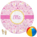 Princess Carriage Round Beach Towel (Personalized)