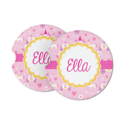 Princess Carriage Sandstone Car Coasters - Set of 2 (Personalized)