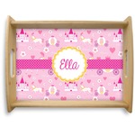 Princess Carriage Natural Wooden Tray - Large (Personalized)