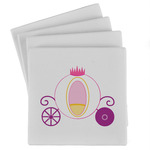 Princess Carriage Absorbent Stone Coasters - Set of 4