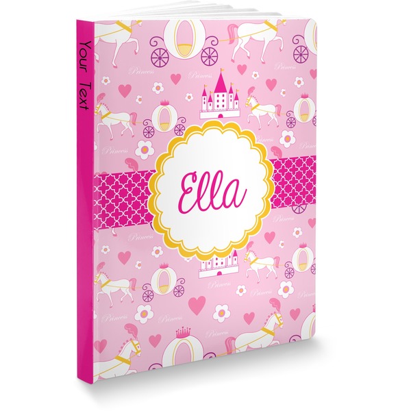 Custom Princess Carriage Softbound Notebook - 5.75" x 8" (Personalized)