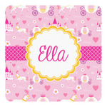 Princess Carriage Square Decal - Medium (Personalized)