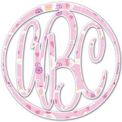 Princess Carriage Monogram Decal - Medium (Personalized)