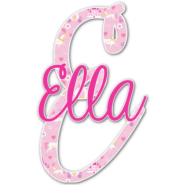 Custom Princess Carriage Name & Initial Decal - Up to 12"x12" (Personalized)