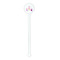 Princess Carriage White Plastic 5.5" Stir Stick - Round - Single Stick