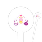 Princess Carriage Round Plastic Food Picks