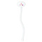 Princess Carriage White Plastic 7" Stir Stick - Oval - Single Stick