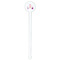 Princess Carriage White Plastic 7" Stir Stick - Round - Single Stick