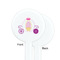 Princess Carriage White Plastic 7" Stir Stick - Single Sided - Round - Front & Back