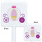 Princess Carriage White Plastic Stir Stick - Double Sided - Approval