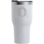 Princess Carriage RTIC Tumbler - White - Engraved Front