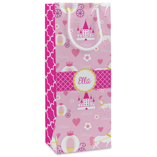 Custom Princess Carriage Wine Gift Bags - Matte (Personalized)