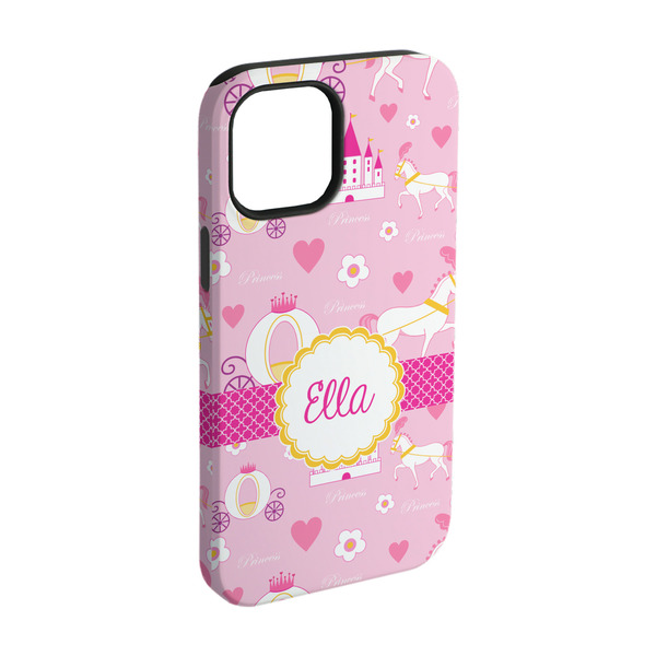 Custom Princess Carriage iPhone Case - Rubber Lined - iPhone 15 Pro (Personalized)