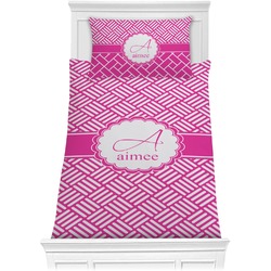 Square Weave Comforter Set - Twin (Personalized)