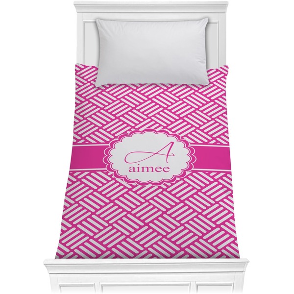 Custom Square Weave Comforter - Twin (Personalized)