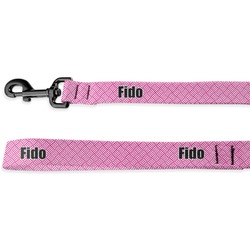 Square Weave Dog Leash - 6 ft (Personalized)