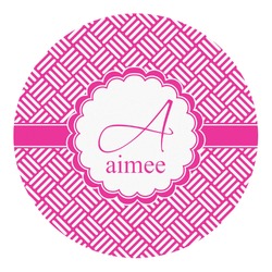 Square Weave Round Decal - Large (Personalized)