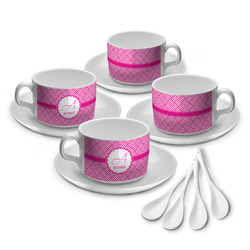 Square Weave Tea Cup - Set of 4 (Personalized)