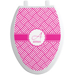 Square Weave Toilet Seat Decal - Elongated (Personalized)