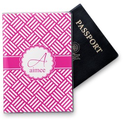 Square Weave Vinyl Passport Holder (Personalized)