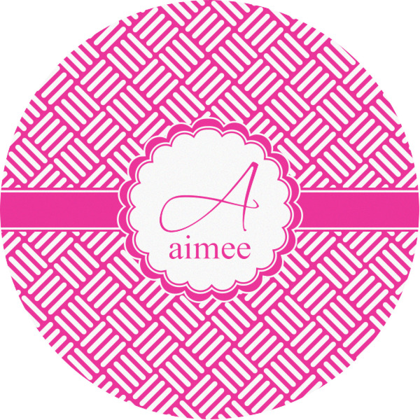 Custom Square Weave Multipurpose Round Labels - 1" (Personalized)