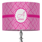 Square Weave 16" Drum Lamp Shade - Fabric (Personalized)