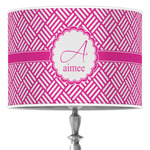 Square Weave 16" Drum Lamp Shade - Poly-film (Personalized)