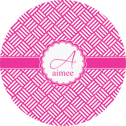 Square Weave Multipurpose Round Labels - 5" (Personalized)