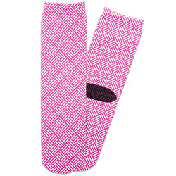 Square Weave Adult Crew Socks