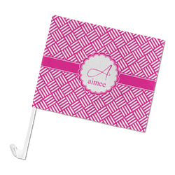 Square Weave Car Flag - Large (Personalized)