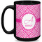 Square Weave Coffee Mug - 15 oz - Black Full