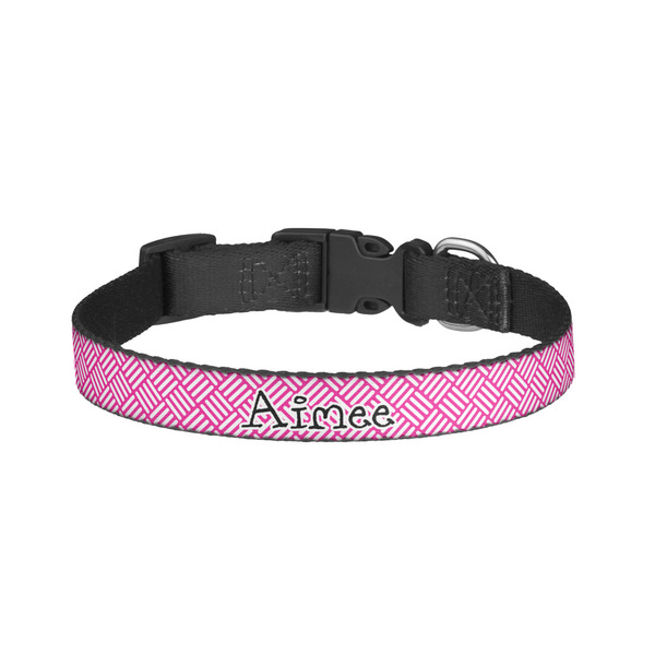 Custom Square Weave Dog Collar - Small (Personalized)