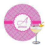 Square Weave Printed Drink Topper - 3.25" (Personalized)