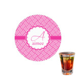 Square Weave Printed Drink Topper - 1.5" (Personalized)