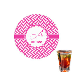 Square Weave Printed Drink Topper - 1.5" (Personalized)