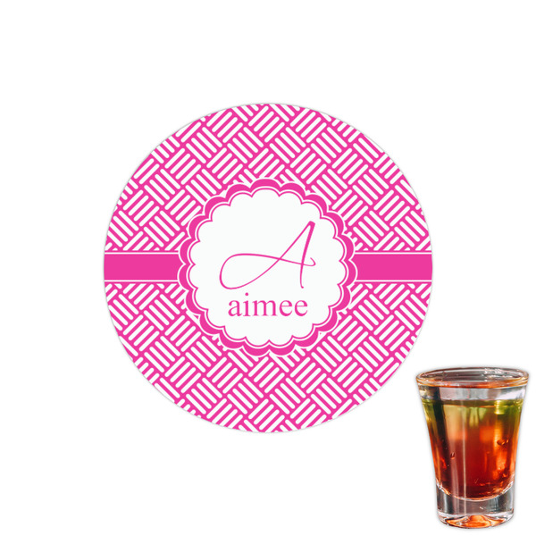 Custom Square Weave Printed Drink Topper - 1.5" (Personalized)