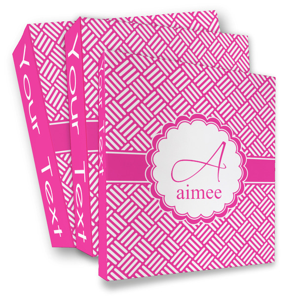 Custom Square Weave 3 Ring Binder - Full Wrap (Personalized)