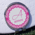 Square Weave Golf Ball Marker - Hat Clip