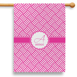 Square Weave 28" House Flag - Double Sided (Personalized)